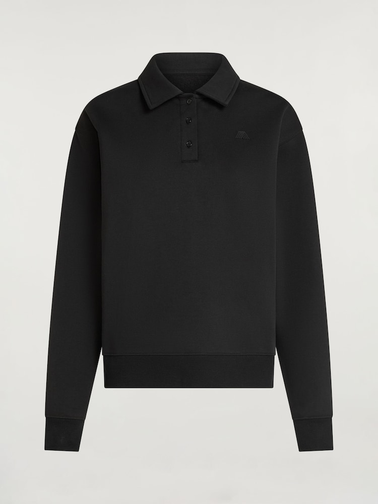 Noir - 4e Sweat-shirt Arq Elliot à col - Image 4 de 4
