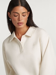 4th Arq Cream Elliot Collared Sweatshirt - Image 4 of 5