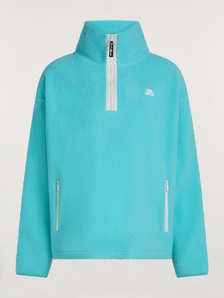 Blau - 4th Arq MADDOX Half-Zip Fleece - Bild 4 von 4