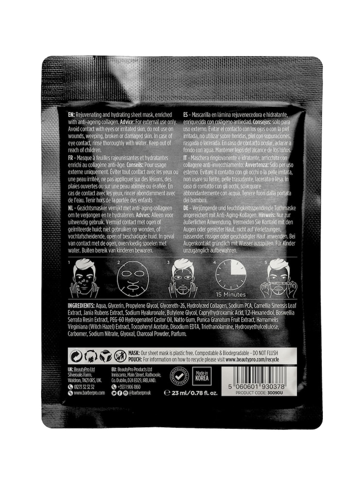 BARBER PRO Gentlemens Sheet Mask - Image 2 of 5