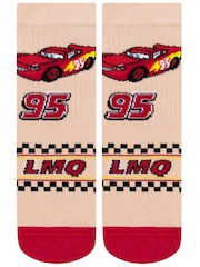 Character Red Disney Cars Socks 3 Pack - Image 4 of 5