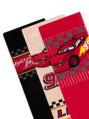 Character Red Disney Cars Socks 3 Pack - Image 5 of 5