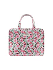 Cath Kidston Pink Strawberry Two Part Wash Bag with Handles - Image 1 of 2