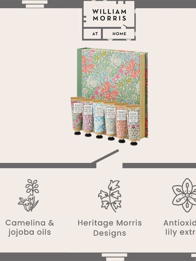 William Morris At Home Hand Cream Library Gift Set - Image 5 of 5