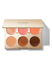 ICONIC London Multi Use Cream Blush Bronze and Highlight Palette - Image 1 of 4