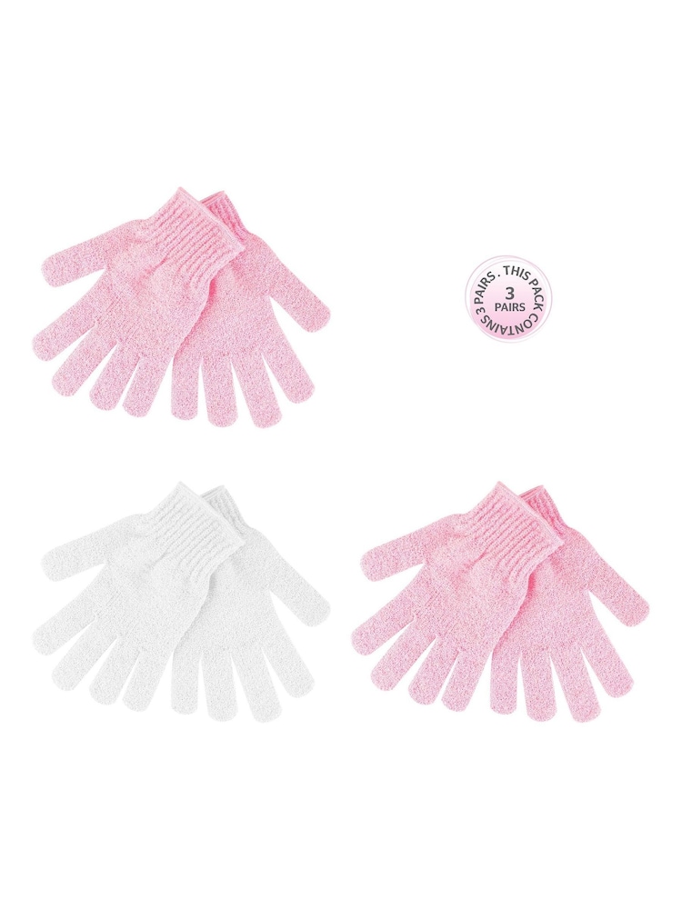 Brush Works Exfoliating Gloves - 3 Pack - Image 2 of 5