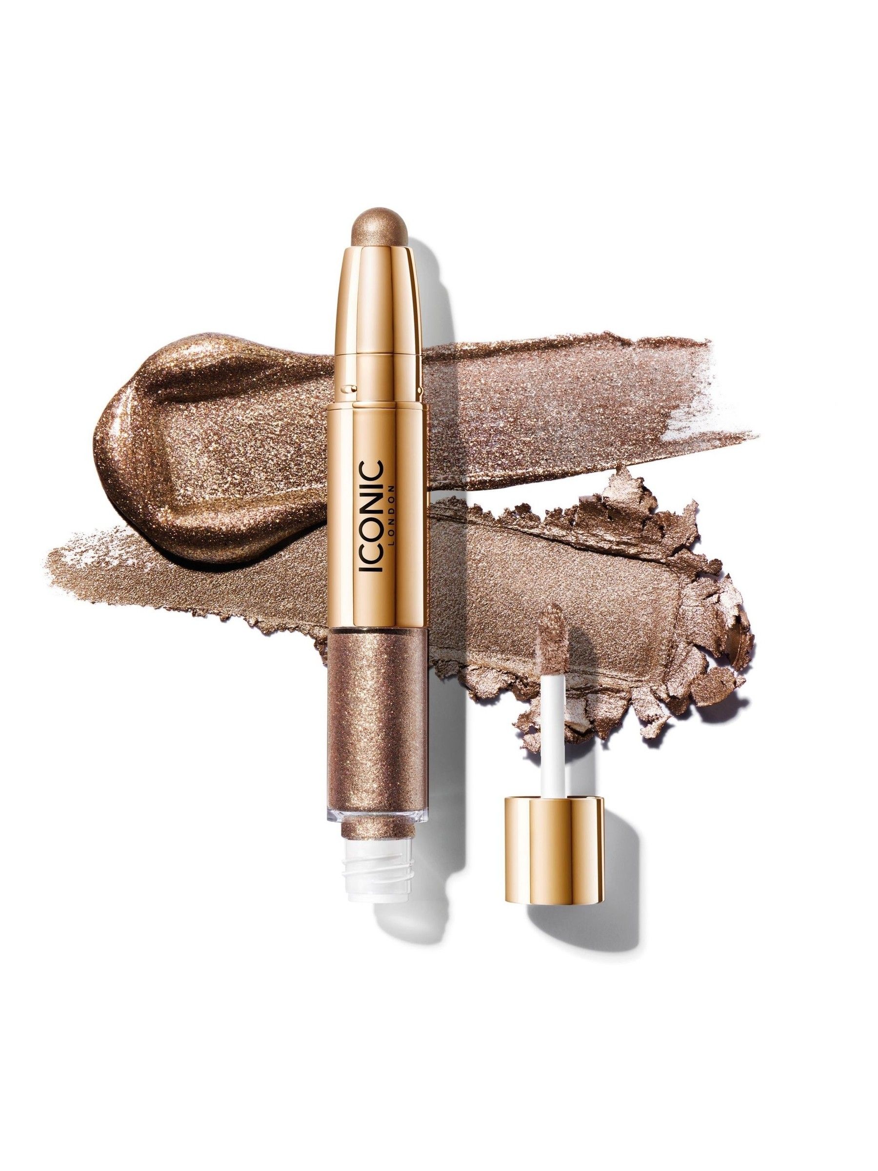Iconic London Iconic Glaze Crayon Dual-Ended Glitter Eyeshadows | Glitter Eyeshadow Stick | Sparkling, Wet-Look Glazed Effect | Easy - Image 3