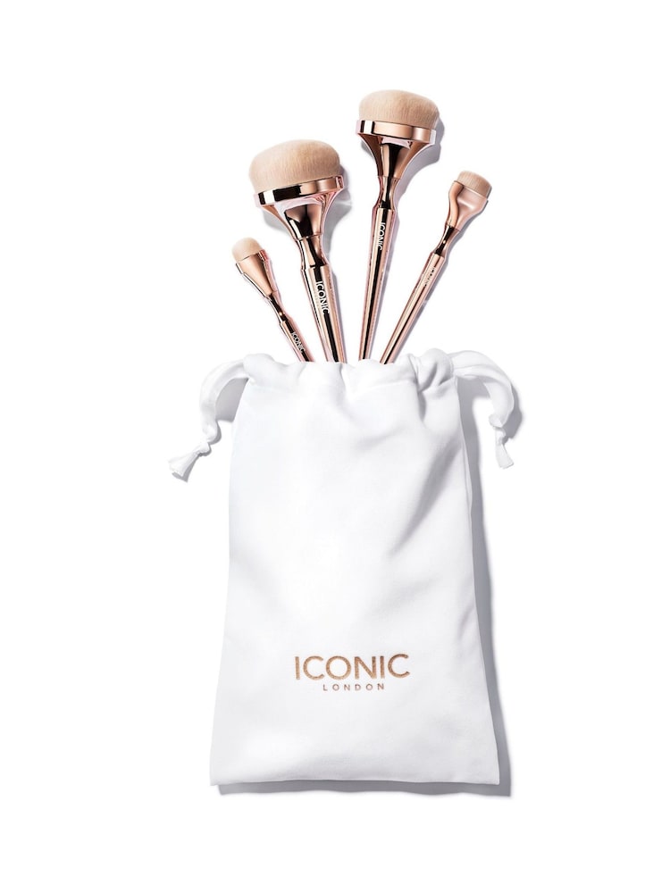 ICONIC London HD Blend Base Makeup Brush Set - Image 4 of 4