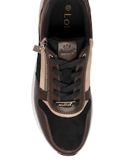 Lotus Brown Casual Side Zip Trainers - Image 4 of 4