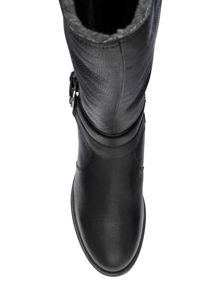 Lotus Black Leather Leg Boots - Image 4 of 4 Lotus Black Leather Leg Boots - Image 4 of 4