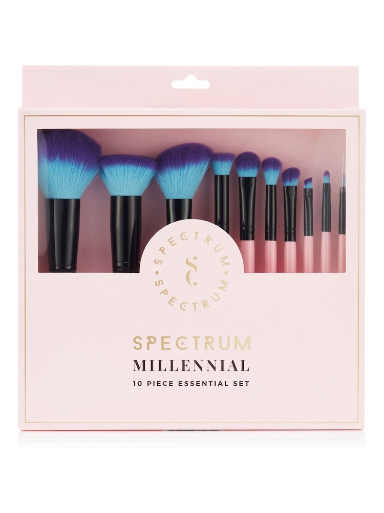 Spectrum Collections Pink Essential Makeup Brush Set 10 Piece - Image 1 of 4