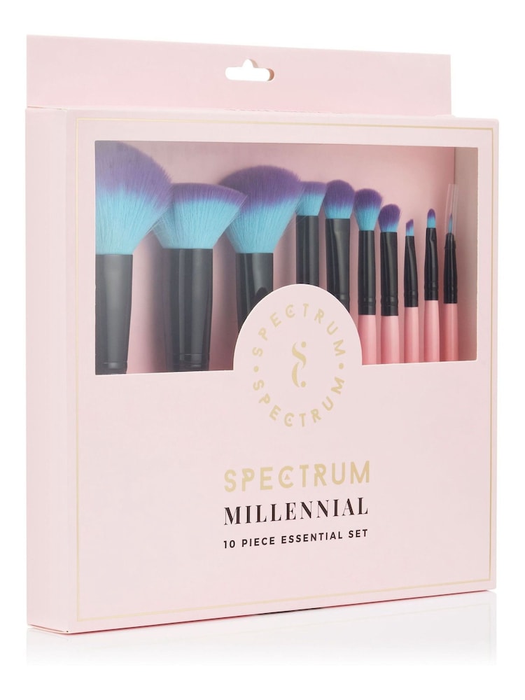 Spectrum Collections Pink Essential Makeup Brush Set 10 Piece - Image 4 of 4