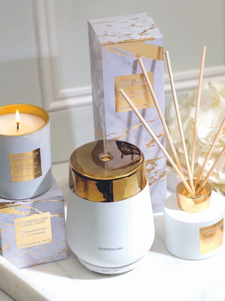 Stoneglow Cedarwood & Cypress 120ml Luna Reed Diffuser - Image 2 of 2