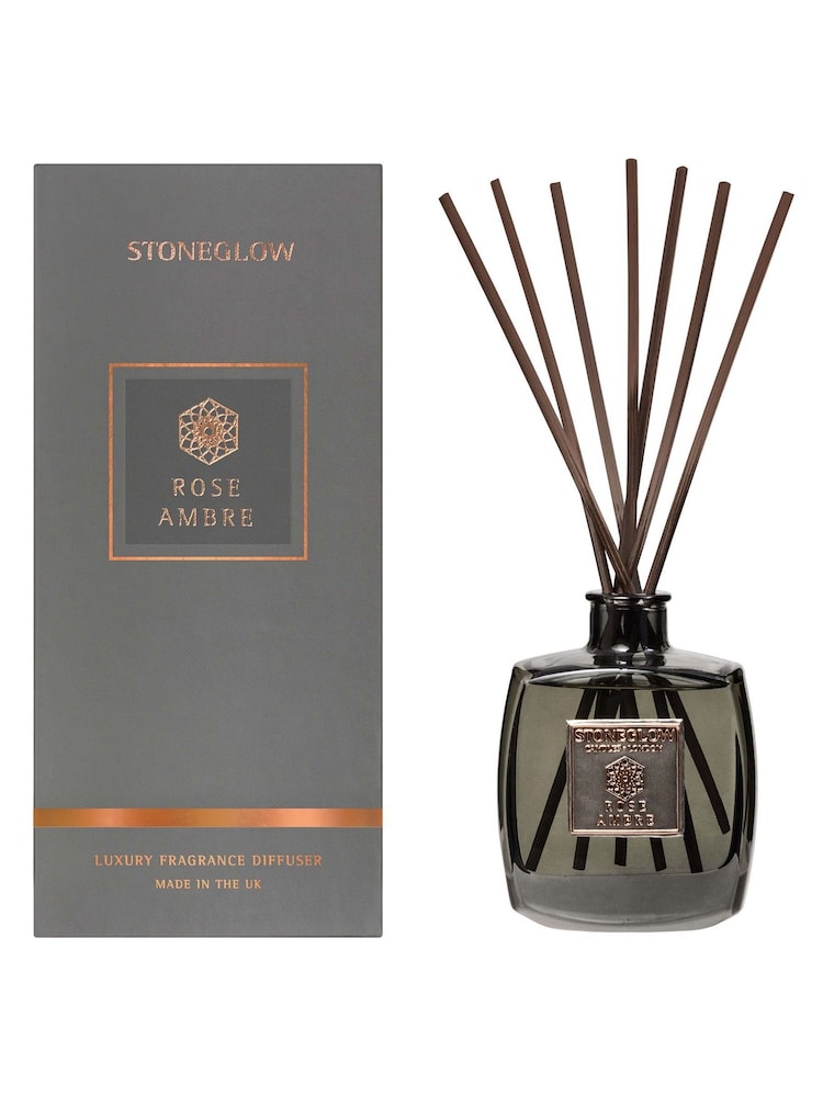 Stoneglow Rose Ambre Metallique Reed Diffuser 200ml - Image 1 of 2