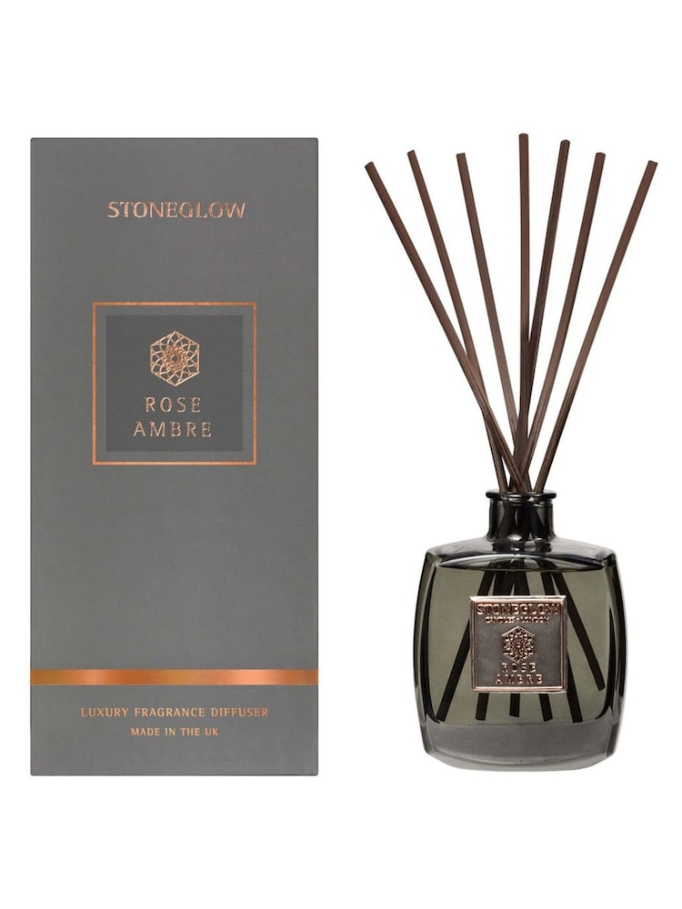 Stoneglow Rose Ambre Metallique Reed Diffuser 200ml - Image 2 of 2