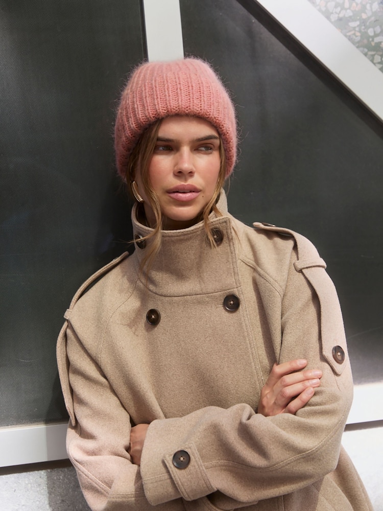 Friends Like These Pink Brushed Knit Beanie - Image 1 of 5