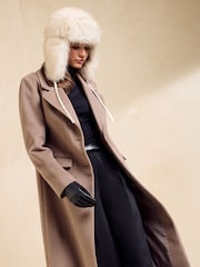 Friends Like These Cream Cosy Faux Fur Trapper Hat - Image 3 of 6
