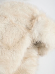 Friends Like These Cream Cosy Faux Fur Trapper Hat - Image 5 of 6