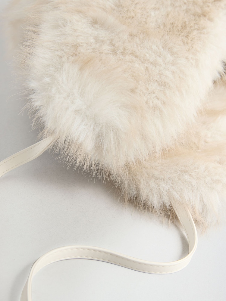 Friends Like These Cream Cosy Faux Fur Trapper Hat - Image 6 of 6 Friends Like These Cream Cosy Faux Fur Trapper Hat - Image 6 of 6
