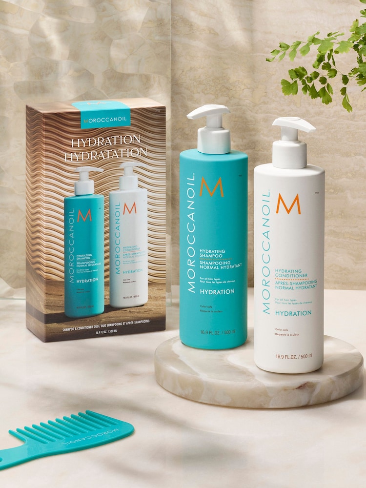 Moroccanoil Hydrating Shampoo and Conditioner Duo Gift Set 500ml (worth £75) - Image 1 of 2