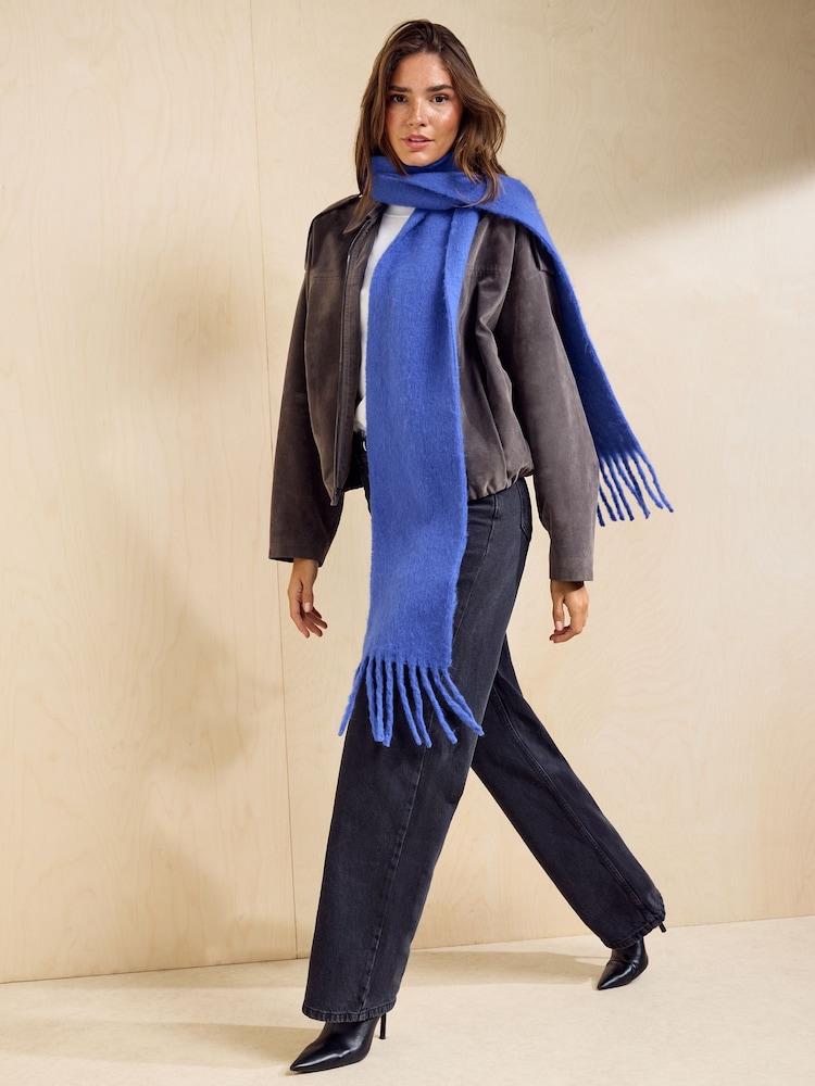 Azul cobalto - Friends Like These Skinny Brushed Scarf - Imagen 2 de 6