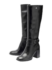 Lotus Heel Knee High Boots - صورة 2 من 4