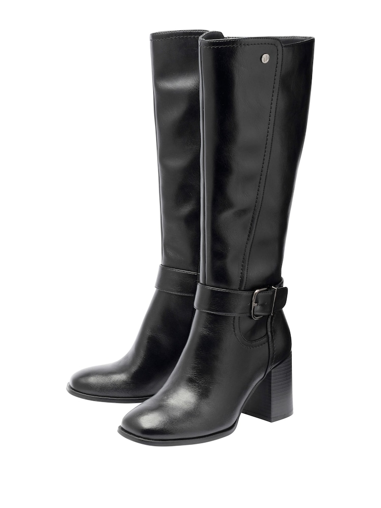 Lotus Heel Knee High Boots - صورة 2 من 4 Lotus Heel Knee High Boots - صورة 2 من 4