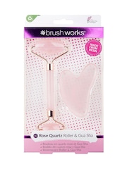 Brush Works Rose Quartz Resin Roller & Gua Makeup Tool - Image 1 of 4