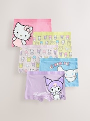 Pink/Lilac Pink Hello Kitty Shorts 5 Pack (2-14yrs) - Image 1 of 9
