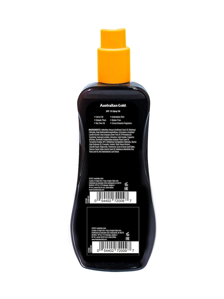 Australian Gold SPF 15 Hydrating Spray Oil 237 ml - Image 2 of 2
