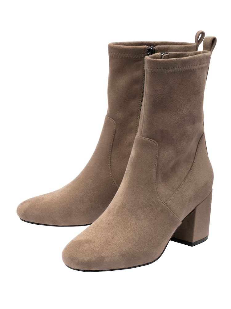 Lotus Stretch Ankle Boots With Inside Zip - Imaginea 2 din 4