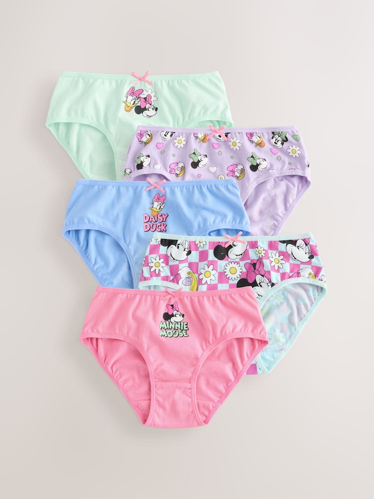 Pink Minnie Mouse Briefs 5 Pack (1.5-12yrs) - Image 1 of 9