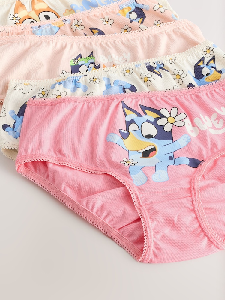 Pink Bluey Briefs 5 Pack (1.5-8yrs) - Image 9 of 9