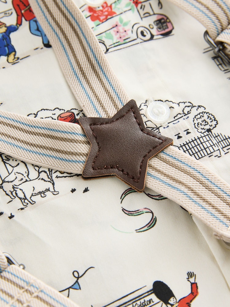 Blue/White Paddington Shirt, Braces, Short & Bow Tie Set (3mths-7yrs) - Image 10 of 11