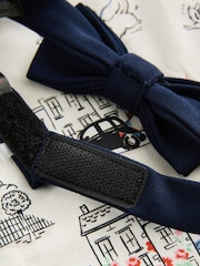 Blue/White Paddington Shirt, Braces, Short & Bow Tie Set (3mths-7yrs) - Image 11 of 11