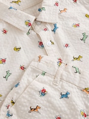 Cream Cath Kidston All Over Printed Dog Shirt & Shorts Set (3mths-7yrs) - Image 11 of 11