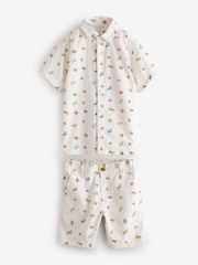Cream Cath Kidston All Over Printed Dog Shirt & Shorts Set (3mths-7yrs) - Image 8 of 11