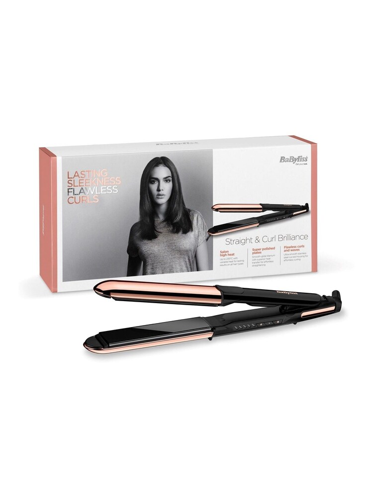 BaByliss Titanium Brilliance Straight & Curl Hair Straightener - Image 2 of 4