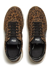 FitFlop Brown Retro-q Ff Suede Leopard Trainers - Image 3 of 5