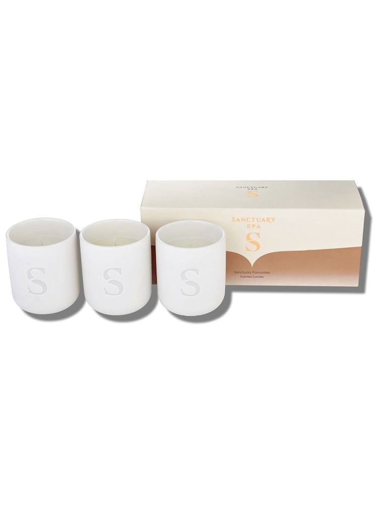 Sanctuary Spa Candle Trio Gift Set - Image 1 of 5