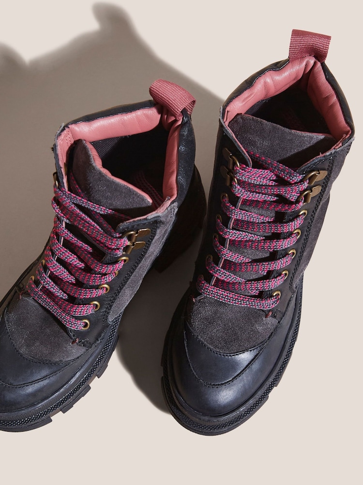 White Stuff Grey Aime Hiker Ankle Boots - Image 2 of 3 White Stuff Grey Aime Hiker Ankle Boots - Image 2 of 3