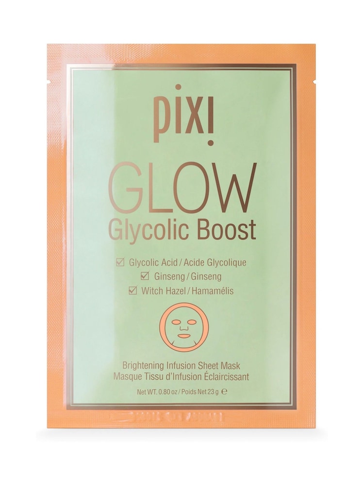 Pixi Glow Glycolic Boost - Brightening Infusion Sheet Mask - Image 1 of 1 Pixi Glow Glycolic Boost - Brightening Infusion Sheet Mask - Image 1 of 1