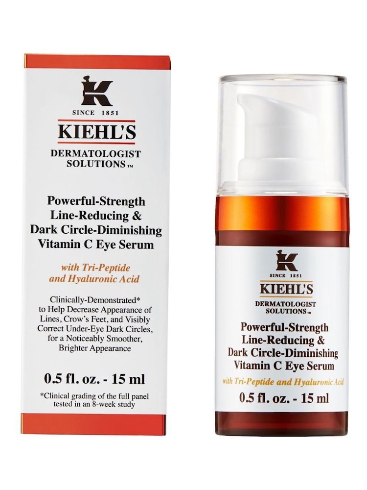 Kiehls Powerful Strength Line Reducing and Dark Circle Diminishing Vitamin C Eye Serum 15ml - Image 2 of 5
