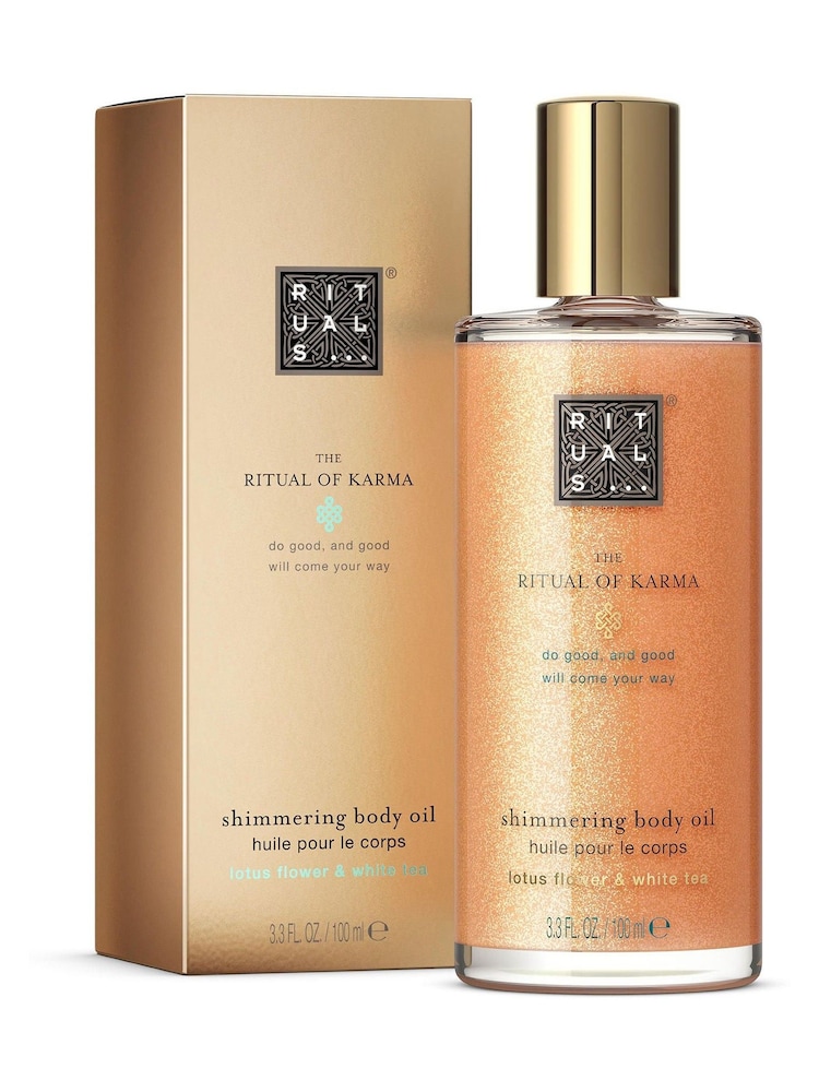 Rituals The Ritual of Karma Shimmering Body Oil 100ml - Image 1 of 5 Rituals The Ritual of Karma Shimmering Body Oil 100ml - Image 1 of 5