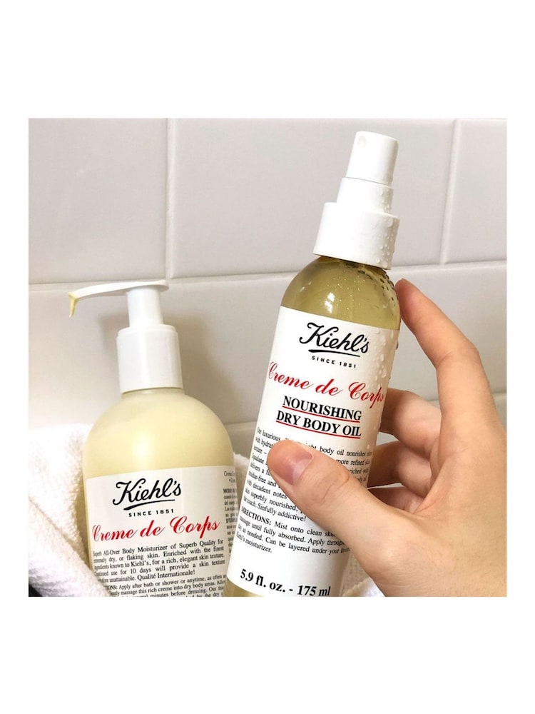 Kiehls Crème de Corps Nourishing Dry Body Oil 175ml - Image 2 of 2