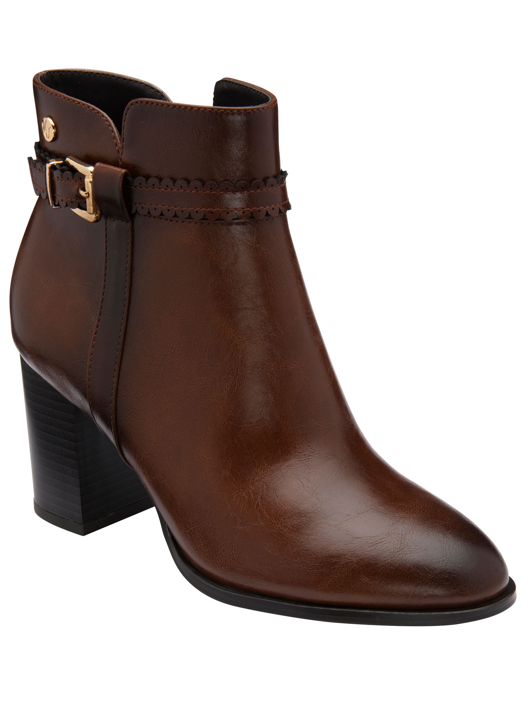 Lotus Women's Brown Heeled Ankle Boots - Image 1