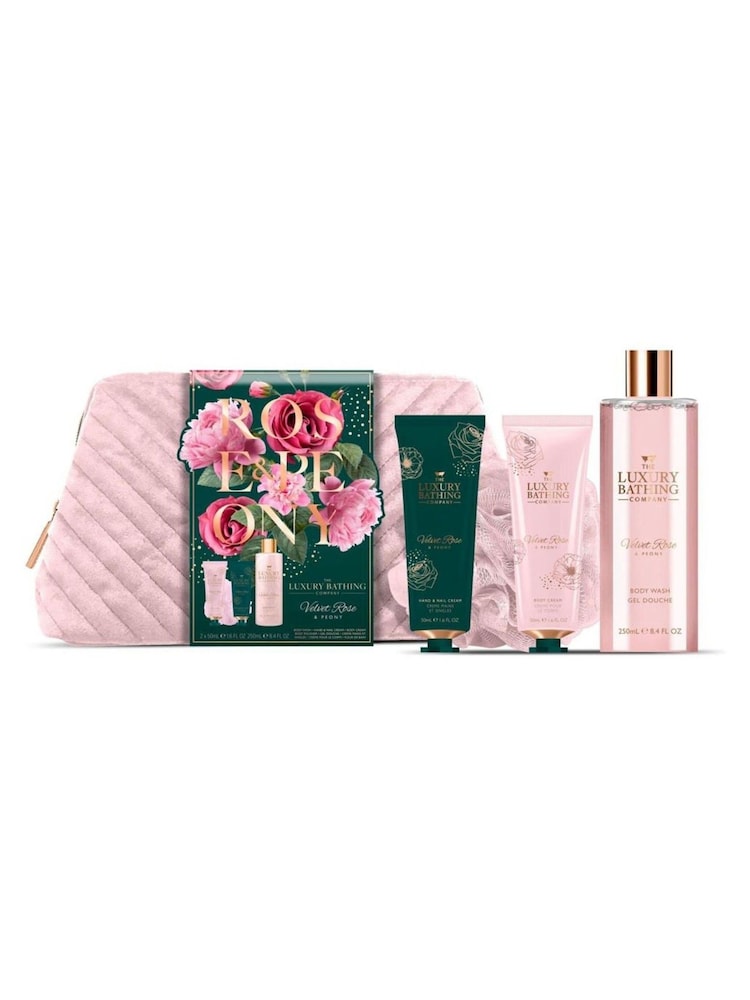 The Luxury Bathing Company Velvet Rose and Peony Weekend Escape Gift Set - Image 1 of 2