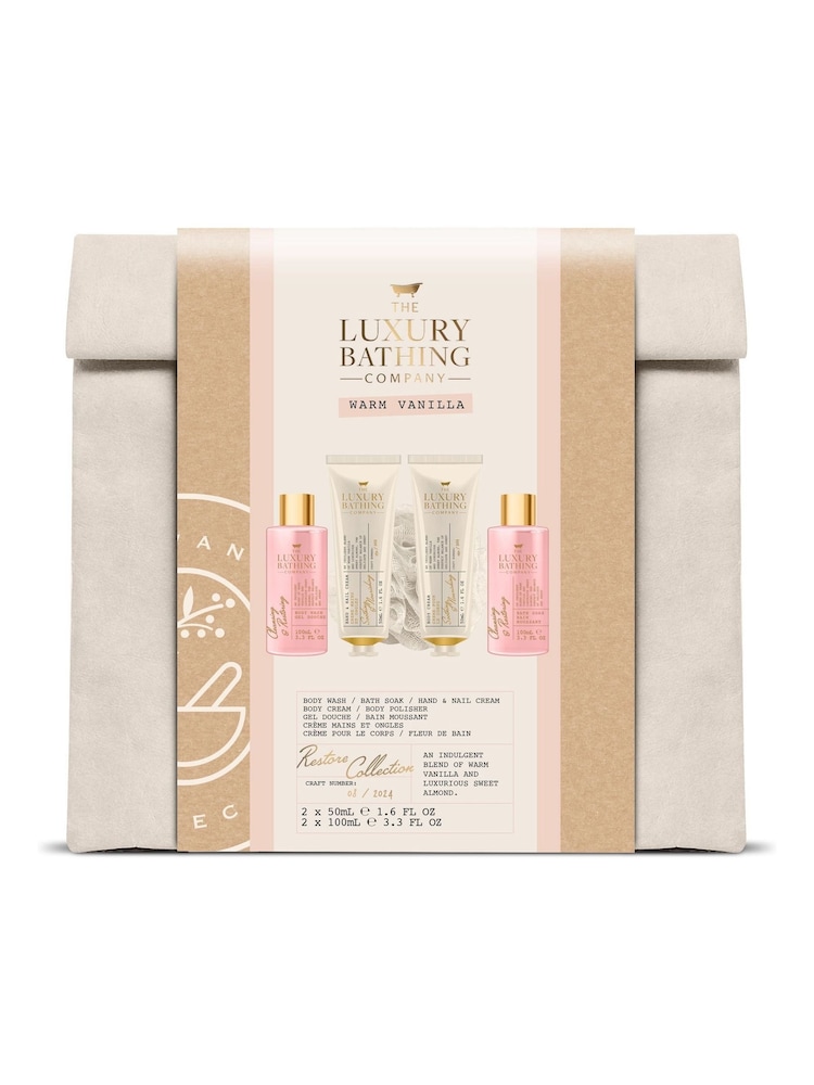 The Luxury Bathing Company Warm Vanilla Restore Collection Gift Set - Image 1 of 1