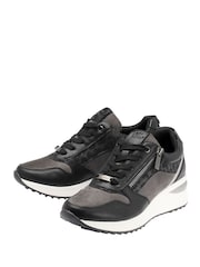 Lotus Side Zip Wedge-sko Casual Trainers - Bilde 2 av 4
