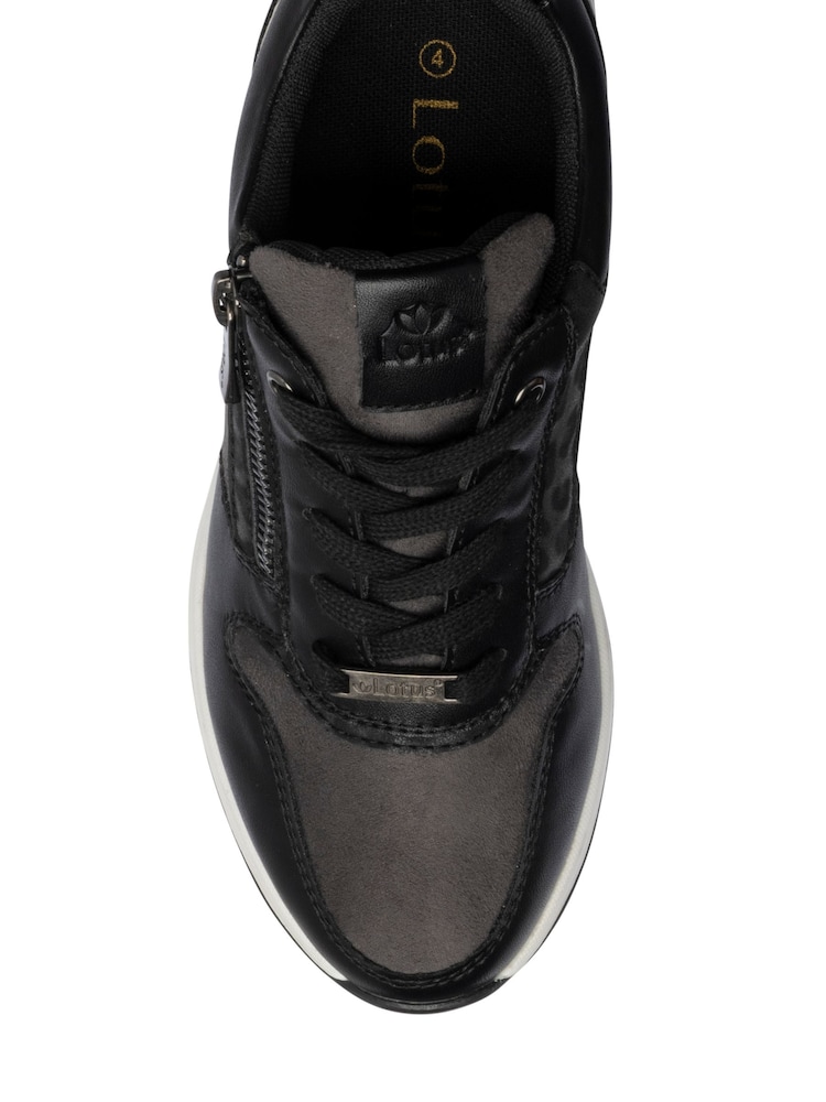 Lotus Side Zip Wedge-sko Casual Trainers - Bilde 4 av 4